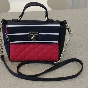 Betsey Johnson quilted body with metal heart clasp